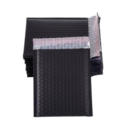 China Waterproof Black Poly Bubble Mailer Custom Logo Clothing Packaging Bag Eco-frienfly Envelope for sale