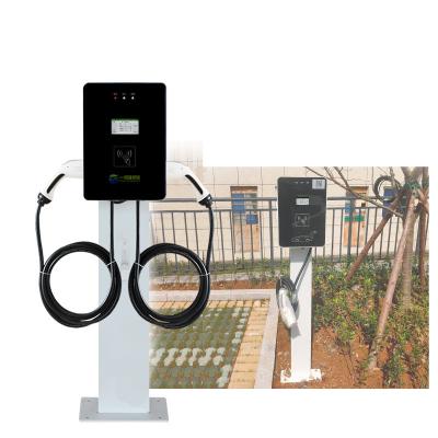 China AC EV 7kw 14kw Electric Vehicle AC Home Charging Station With Type - 2 Plug EV Charging Stack for sale