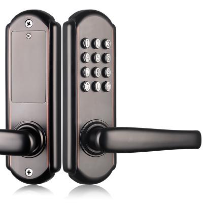 China Mechanical Apartment Stainless Steel Keypad Code Lock Door Combination Handle Lock for sale