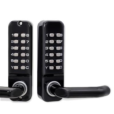 China Apartment Mechanical Push Button Keyless Keypad Pin Code Entry Password Gate Door Lock for sale