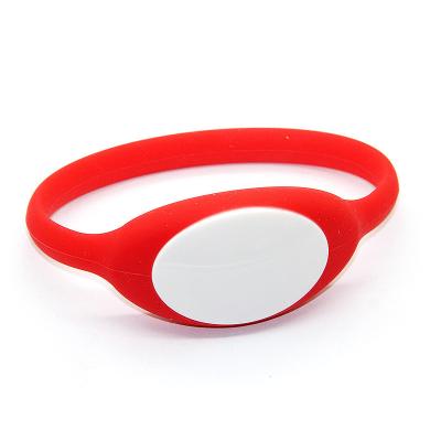 China 13.56mhz rfid card rfid card hotel silicone hotel room key wristband cuff wristband waterproof/waterproof wristband for sale