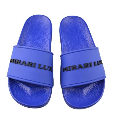 China Custom Logo PVC Slippers Unisex Slippers Custom 3D Slides Anti-odor 2021 Men Women Custom Rubber Slippers for sale