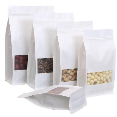 China Custom Printing Resealable Food Packaging Bag Moisture Proof Stand Up Pouch Mylar Bags With Clear Window for sale