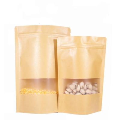 China Paper Bag Food Grade Heat Seal Kraft Biodegradable High Quality Material Paper Bags Brown Kraft Paper for sale