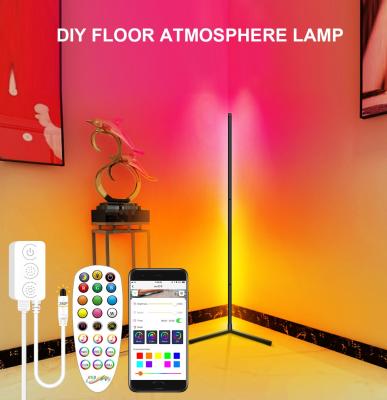 China Modern Multicolor Modern LED Industrial Standing Lamp Large Standing Pole Lamp Lighting RGB Color Changing LED Floor Lamp Corner Light for sale