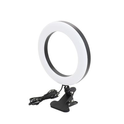 China Mini Desktop Clip RGB Color Beauty LED Selfie Ring Light Makeup, Led Camera Ringlight for YouTube Video Makeup Lighting for sale