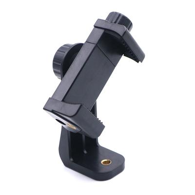 China Vertical Smartphone Holder Bracket with Universal 1/4-inch Tripod Mount Cell Phone Tripod Mount Adapter Smartphone Holder Clip for iPhoneSamsung, Huawei Honor and Selfie Monopod for sale