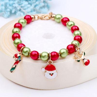 China New 2021 CLASSIC Wholesale Santa Claus Bracelets Reindeer Bracelets Christmas Gifts For Kids for sale