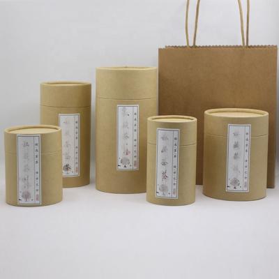 China Recycled Paper Tube Box Custom Materials Cylindrical Paperboard Cylindrical Box Materials Recycled Box With Your Logo for sale