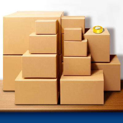 China Large Recycled Materials Shipping Custom Brown Corrugated Paperboard Shipping Paper Box Packing Cardboard Boxes Brown for sale