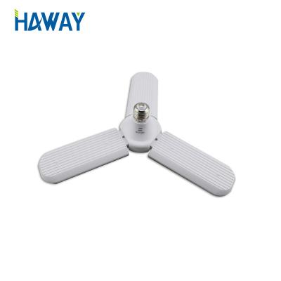 China Wearhous warehouse using! 2019 New Arrive Super Bright High Bright 45W LED Fan Blade Light Bulb E27 Foldable Base 3000K 6500K for sale