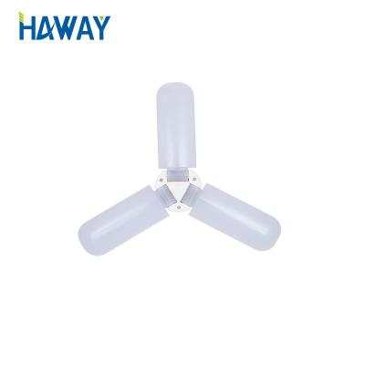 China Foldable Warehouse E7 B22 Bulb 6500K 45W 36W 30W Led Fan Blade LED Light Bulb For Indoor Lighting for sale