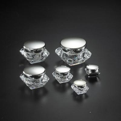 China kosmetisches acrylsauerglas Diamanten 5ml 10ml 15ml 30ml 50ml zu verkaufen