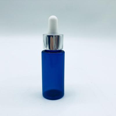 China Der Tropfenzähler-Ölflasche Plastik-HAUSTIERES 30ML 1OZ kosmetische blaue PlastikTropfflasche zu verkaufen