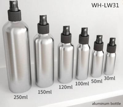 China nachfüllungsparfüm-Zerstäubersprühflasche 30ml 50ml 100ml 120ml 150ml 150ml 250ml kosmetische Aluminium zu verkaufen