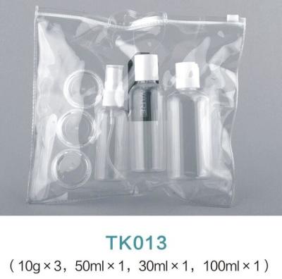 China Kosmetische Verpackenplastiksprühflaschen 30ML 50ML 100ML reisen Flaschen-Kit With PVC-Tasche zu verkaufen