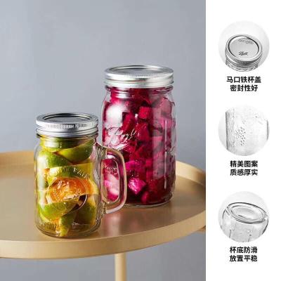 China Leere Honigessiggurkenmarmeladenkaviarhexagon-Glasflaschen-Nahrungsmittelflasche mit Metalldeckeln 500ml 1000ml 850ml zu verkaufen