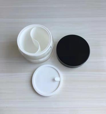 China Skincare, das kosmetischen Cremetiegel der Plastikdoppelkammer-50g verpackt zu verkaufen