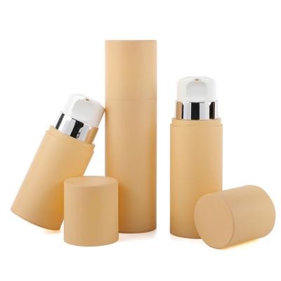 China big cosmetic airless PP Bottles 5oz  6.66oz  250ml Round Cream Luxury Skin Care Packaging Beauty Packaging with Screw Cap for sale