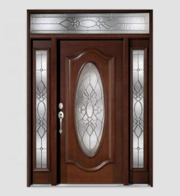 China Luxury Home Pre Hung Exterior Wooden Door Patterns for sale