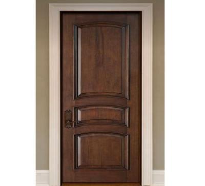 China 3 Panel Modern Interior Home Doors Contemporary Luxury Wood Solid for sale