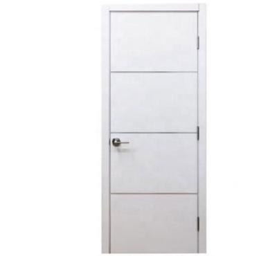 China Pre hung white internal paint finish hdf wood doors for sale