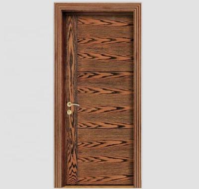 China Pre-hung Luxury Solid Core Wenge Veneer Wooden Doors For Villa for sale