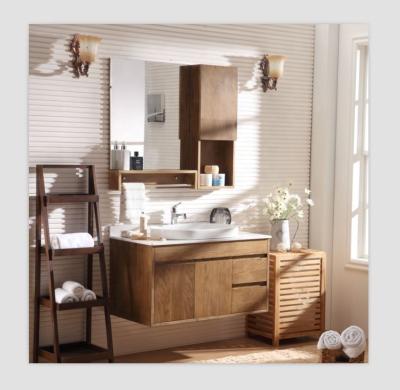 China Economical Modern Custom Melamine Plywood Modern Bathroom Cabinets With Mirror for sale