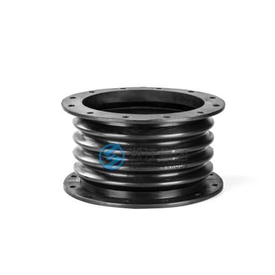 China NR DN300 Duct Compensator 12in Rubber Expansion Joint Corrugated Rubber Shock Absorption Air Stack Rubber Gasket for sale