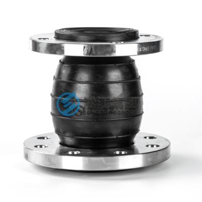 China NR Songjiang DN80-65 NR Rubber Expansion Joint With Sae Flange Nr Connector Rubber Flanged Joint Reducer Flexible Expansion Joint for sale