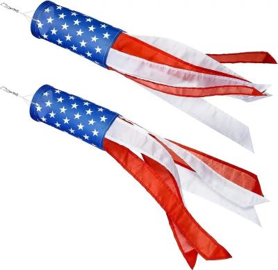 China US American Flag 4th of July Decoration American Flag Hanging Party Props Wind Sock Flag of July Outdoor Decorations for sale