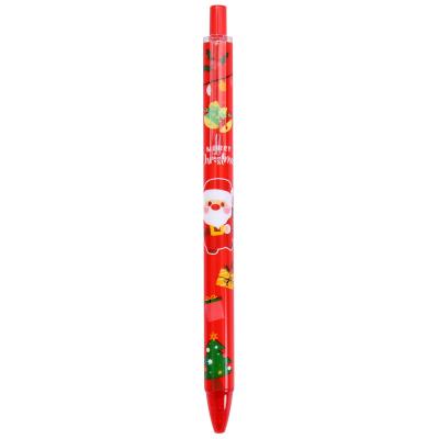 China Cute Natural Christmas Press 0.5mm Gel Pen Holiday Gift Student Stationery Supplies for sale