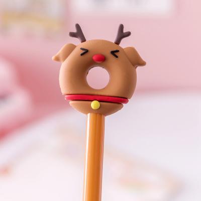 China Cute Christmas Gel Pen Creative Stationery Wholesale Natural Gift Donuts for sale