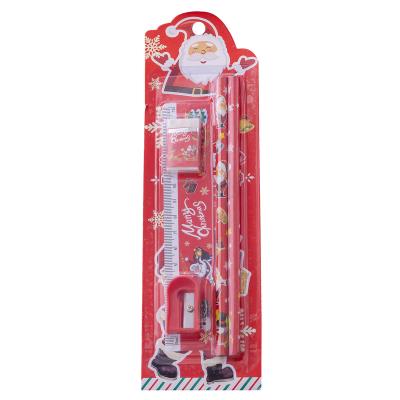 China Christmas collection cartoon Christmas stationery set creative cute pencil set children's stationery gift box for sale