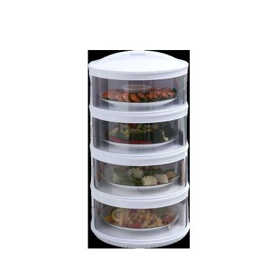 China Wholesale Viable Multi Layer Food Kitchen Table Storage Box Insulated Transparent Stackable Dish Cover for sale