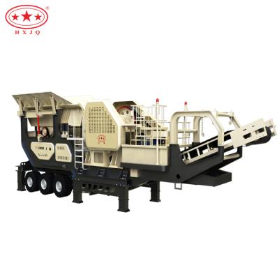 China Concrete Recycling Construction Machine 120t/h Mobile Impact Crusher For Construction Rubble for sale