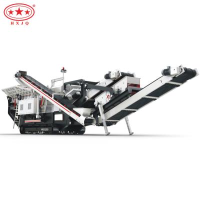 China Quarry And Mining Crawler Type Mobile Stone Crusher For Quarry And Mining Hydraulic Tracked Portable Crushing Plant for sale