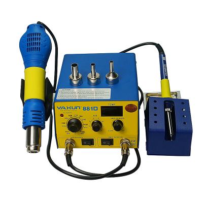 China 110v YAXUN YX-881D SMD machine repair shops hot air and BGA station rework soldering station for sale