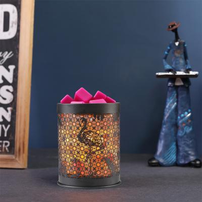 China New Eco-friendly Aromatherapy Electric Lamp Aroma Candle Metal Wax Tealight Melt Set Burnen Oil Burner for sale