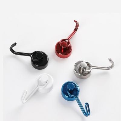 China OEM Customized Rotatable Heavy Duty Neodymium Magnets Hooks Strong Magnetic Hooks for Supermarket Custom allowed for sale