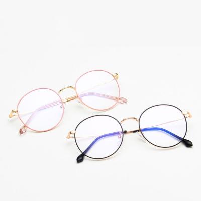 China For reading glasses can match nearsightedness flat mirror 30057 fashionable large round frame of artistic retro glasses for sale