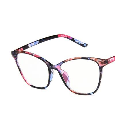 China For Reading Glasses 2435 Retouching Retro Face Eyeglasses Women Fashion Cat Eye Glasses Frames for sale