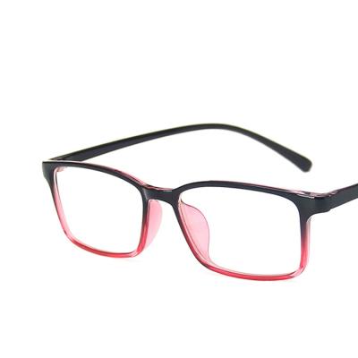 China For Reading Glasses 2460 Super Lightweight Classic Rectangular Red Square Monocle Frames for sale