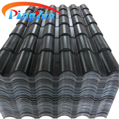 China Traditional Popular ASA Roma Style Lightweight Plastic Sheet Mexico PVC Plastic Roof Tile for sale