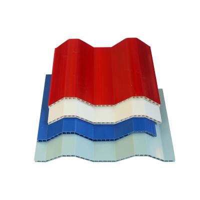 China Contemporary Anticorrosive Twin Roof Tile Wall Cavity PVC Roof Sheet Panel For Warehouse Farmhouse for sale