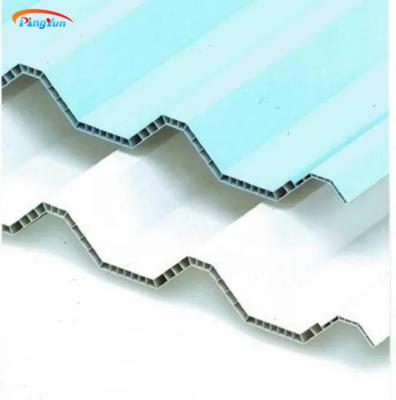 China Contemporary Chinese Economic Hollow Roof Tile ASA PVC Roof Wall Sheet Soft Roofing for sale