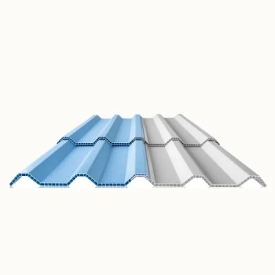 China Contemporary Corrosion Resistant Hollow Roof Tile PVC Roof Sheets Building Materials Sandwich Panel for sale