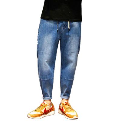 China Import-Export Breathable Cut And Sew Denim Jogger Man Loose Jeans for sale