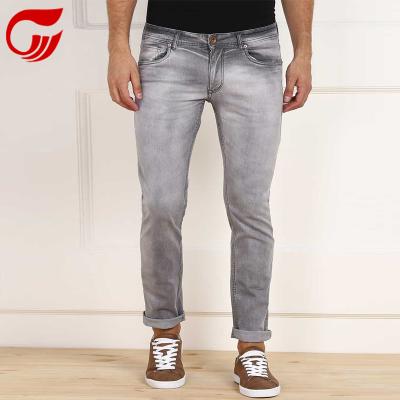 China New Style Breathable Slim Gray Skinny Jeans For Boy Men's Jeans for sale