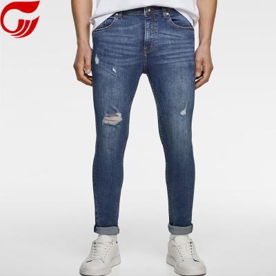 China Breathable skinny jeans for men&blue skinny jeans for sale